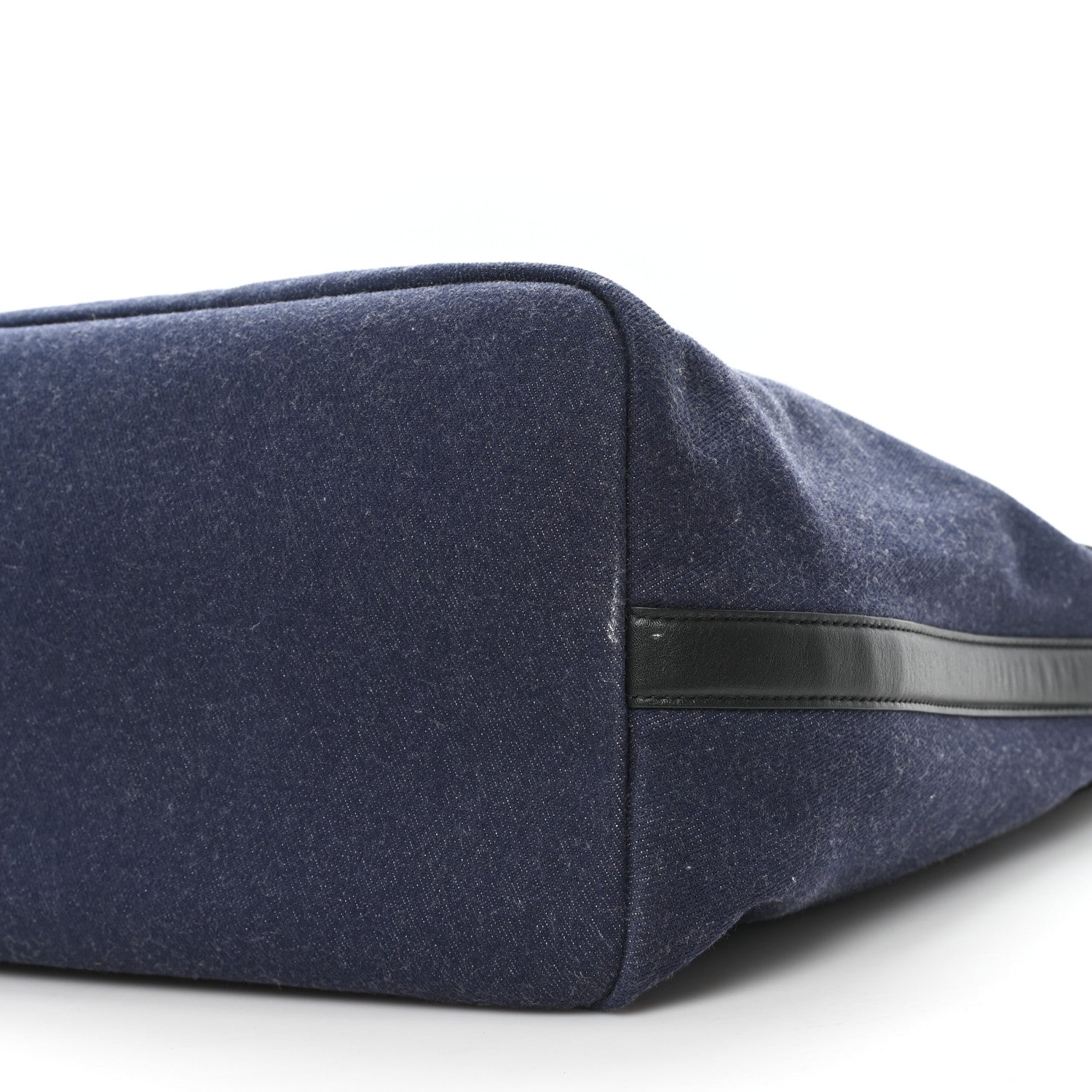 Alexander McQueen Calfskin Denim Large The Bow Bag Blue Black 9 of 10