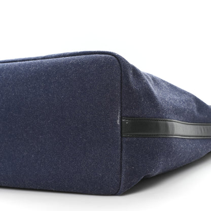 Alexander McQueen Calfskin Denim Large The Bow Bag Blue Black 9 of 10