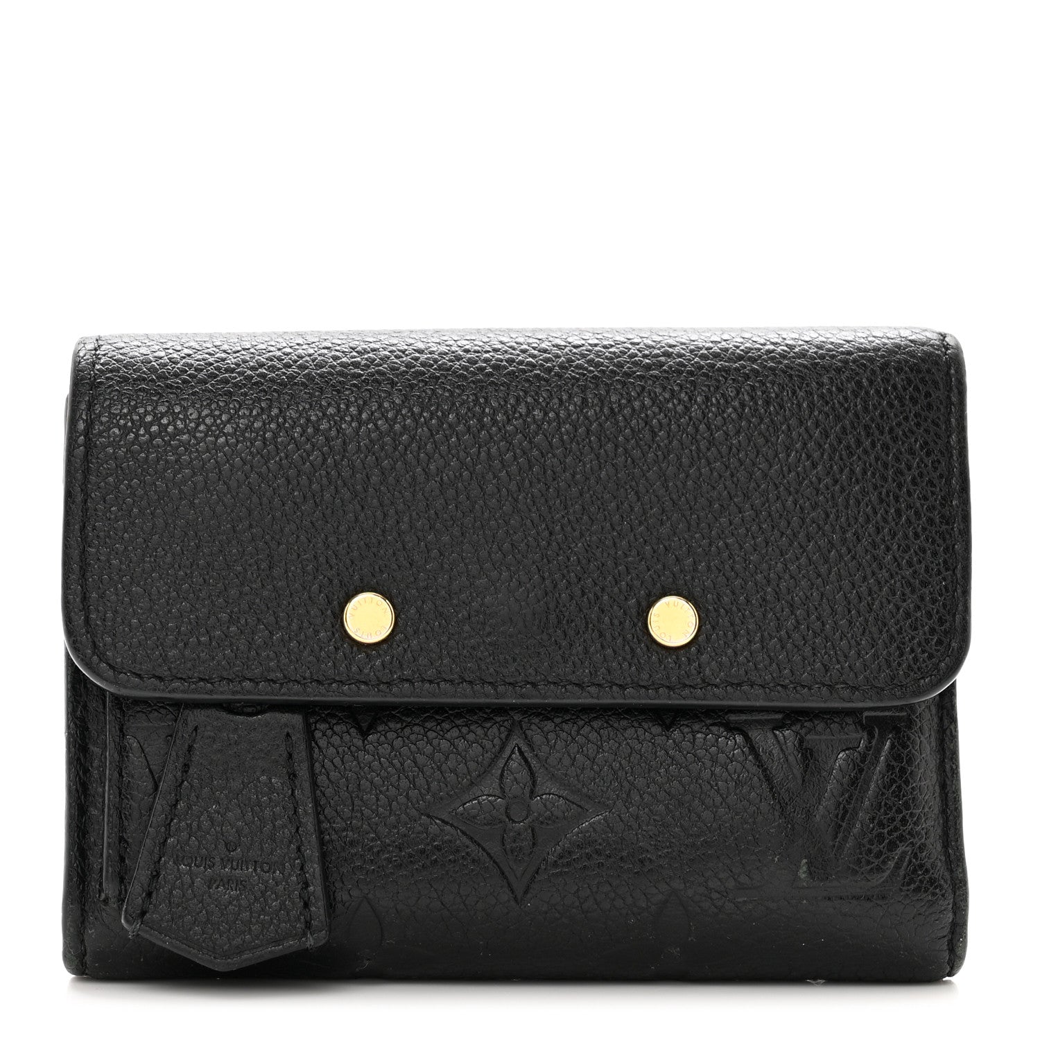 Louis Vuitton Empreinte Pont-Neuf Compact Wallet Black 1 of 7