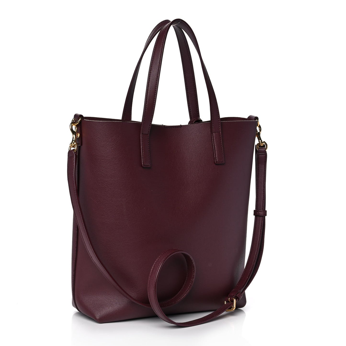 Calfskin Toy Shopping Tote Dark Red