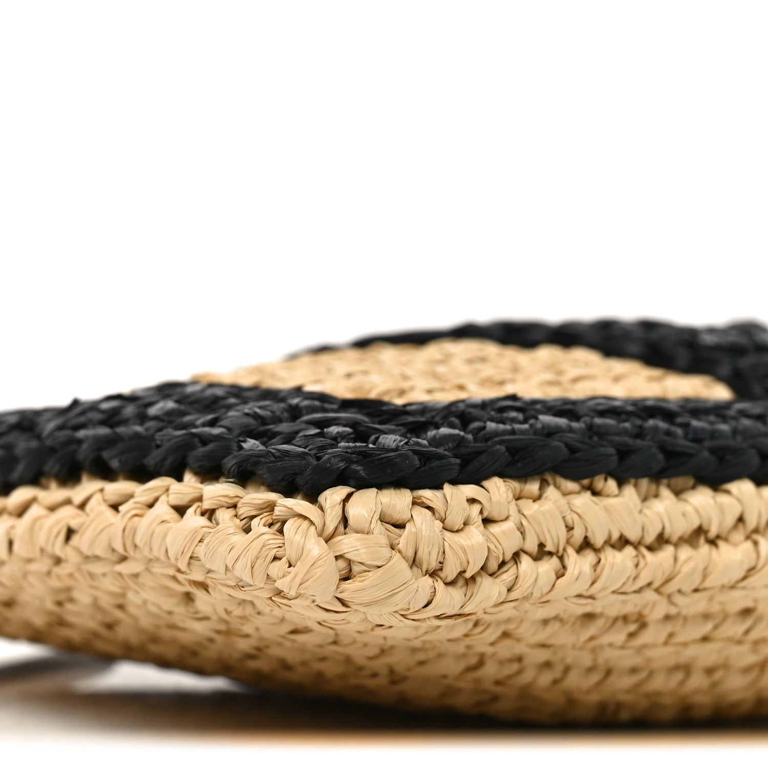 Valentino Garavani Raffia Viva Superstar Clutch Naturale Black 7 of 9