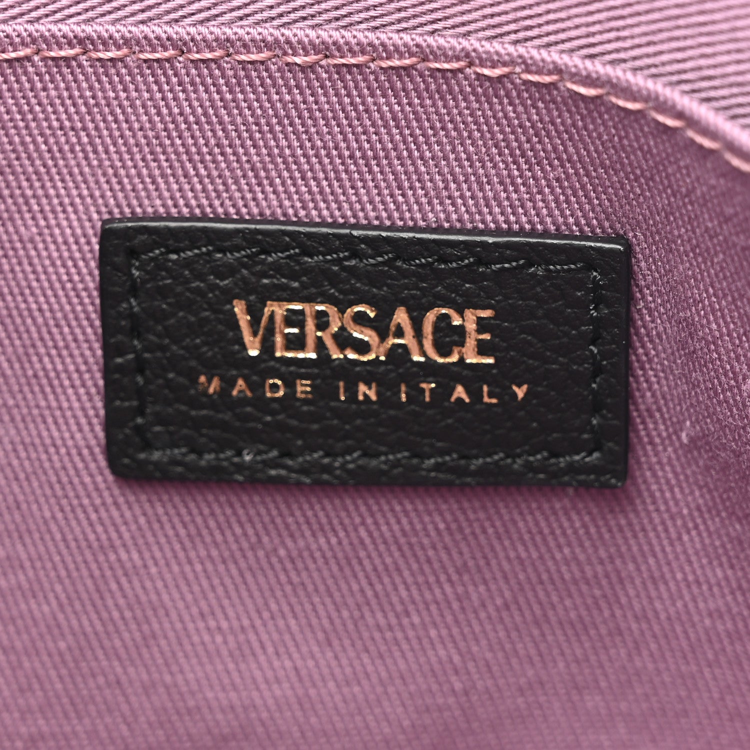 Versace Grained Calfskin Medusa Shoulder Bag Black 6 of 9