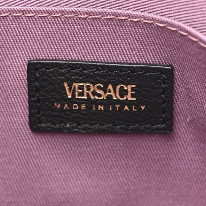 Versace Grained Calfskin Medusa Shoulder Bag Black 6 of 9