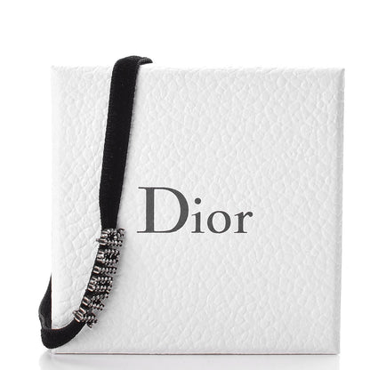 Christian Dior Velvet Crystal J’Adior Choker Necklace Black 6 of 6