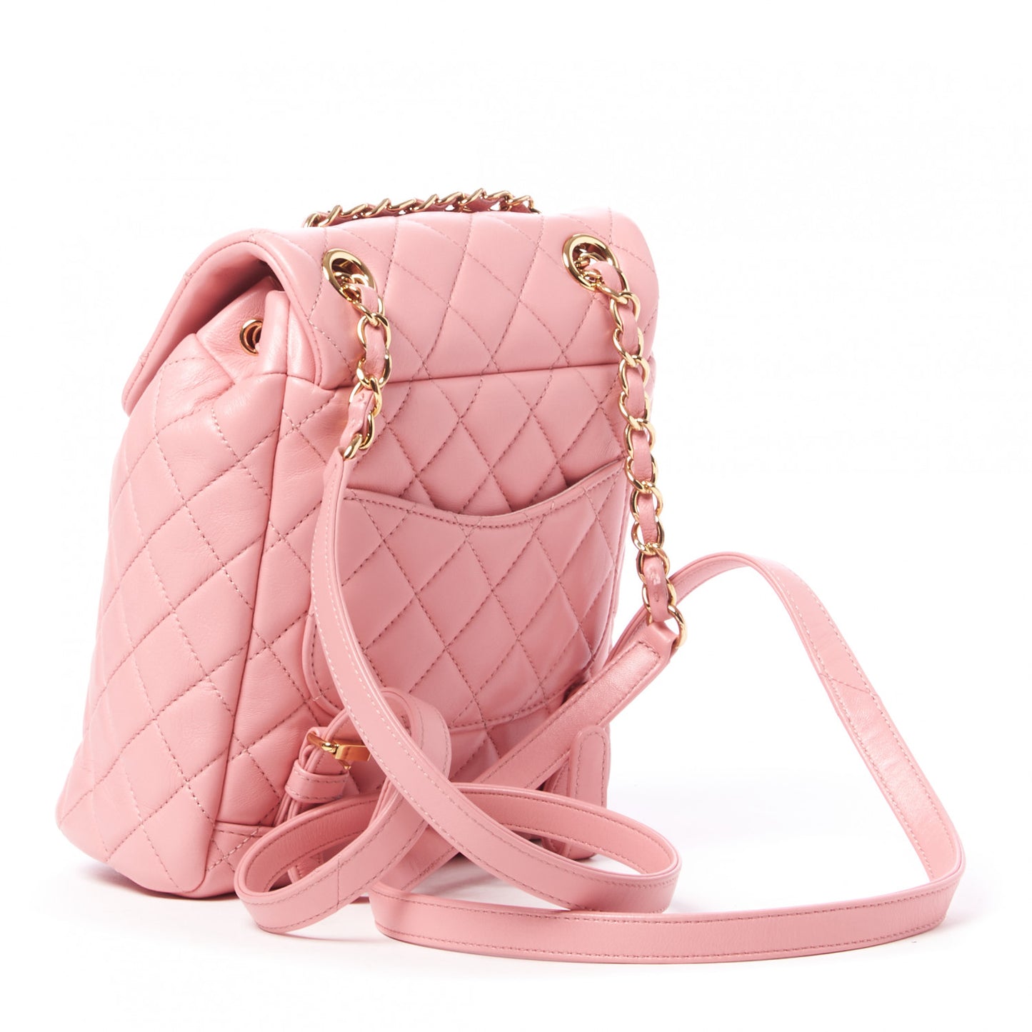 Lambskin Quilted Mini Urban Spirit Backpack Pink