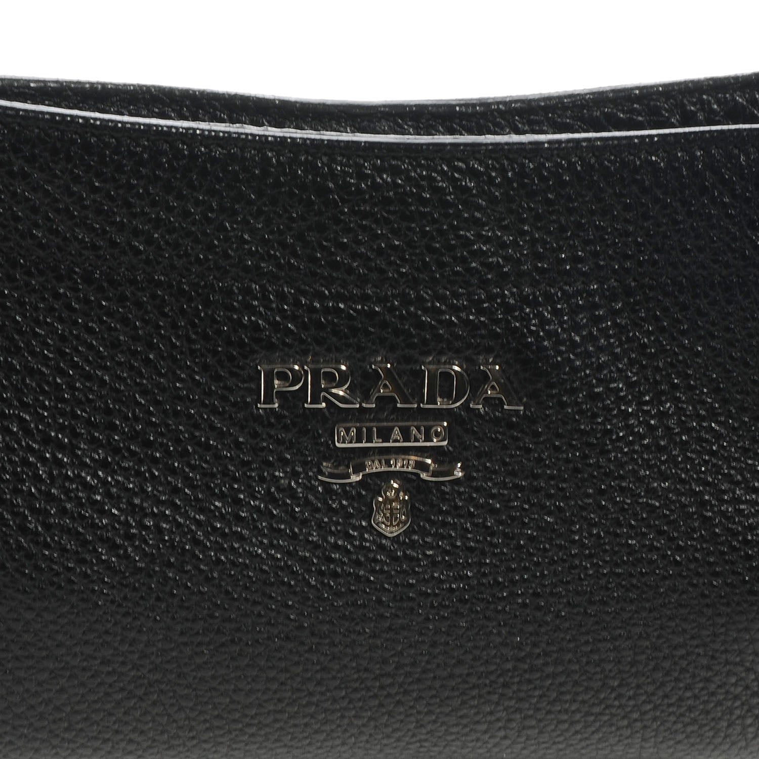 Prada Vitello Daino Braided Hobo Nero Black 9 of 10