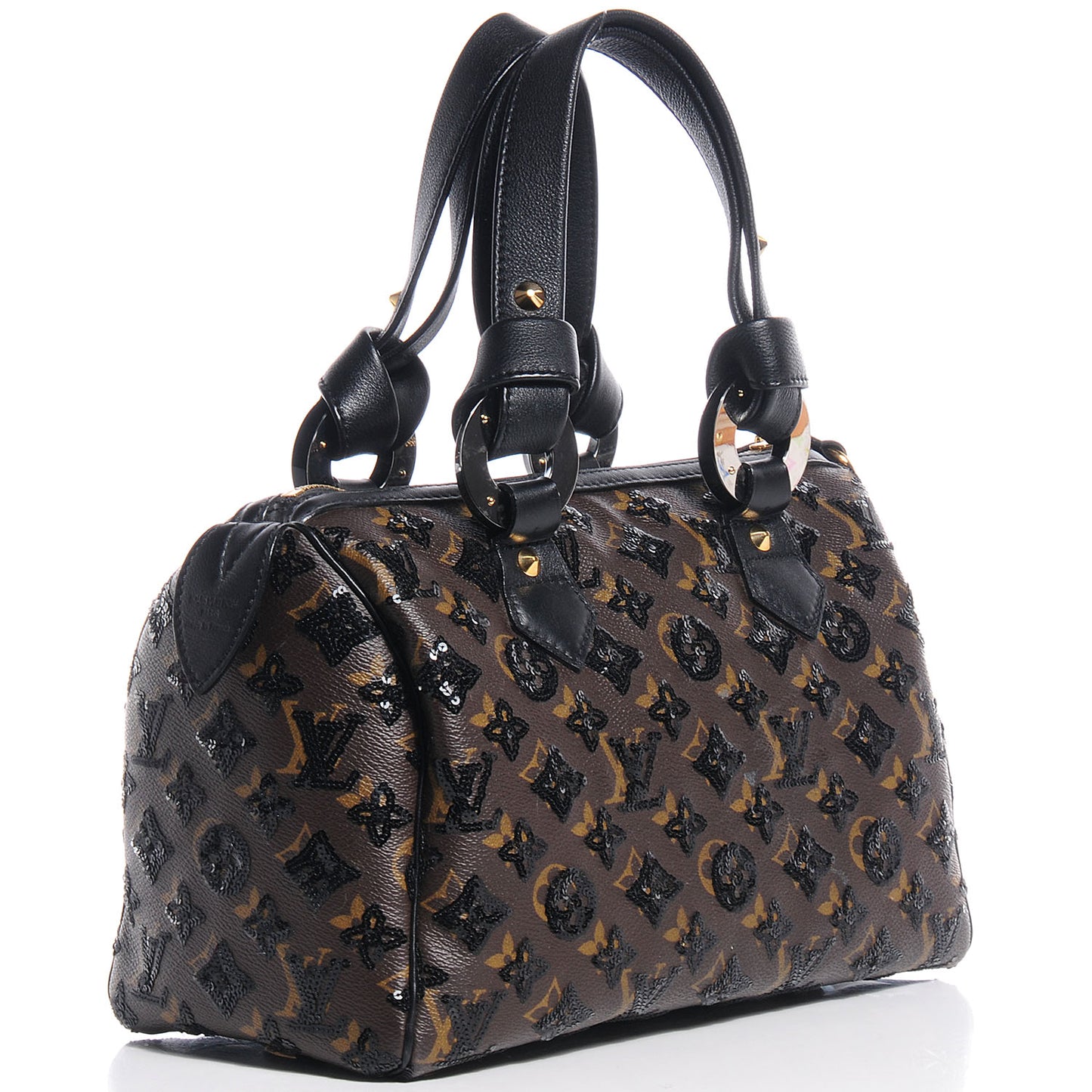 Monogram Sequins Eclipse Speedy 28 Black