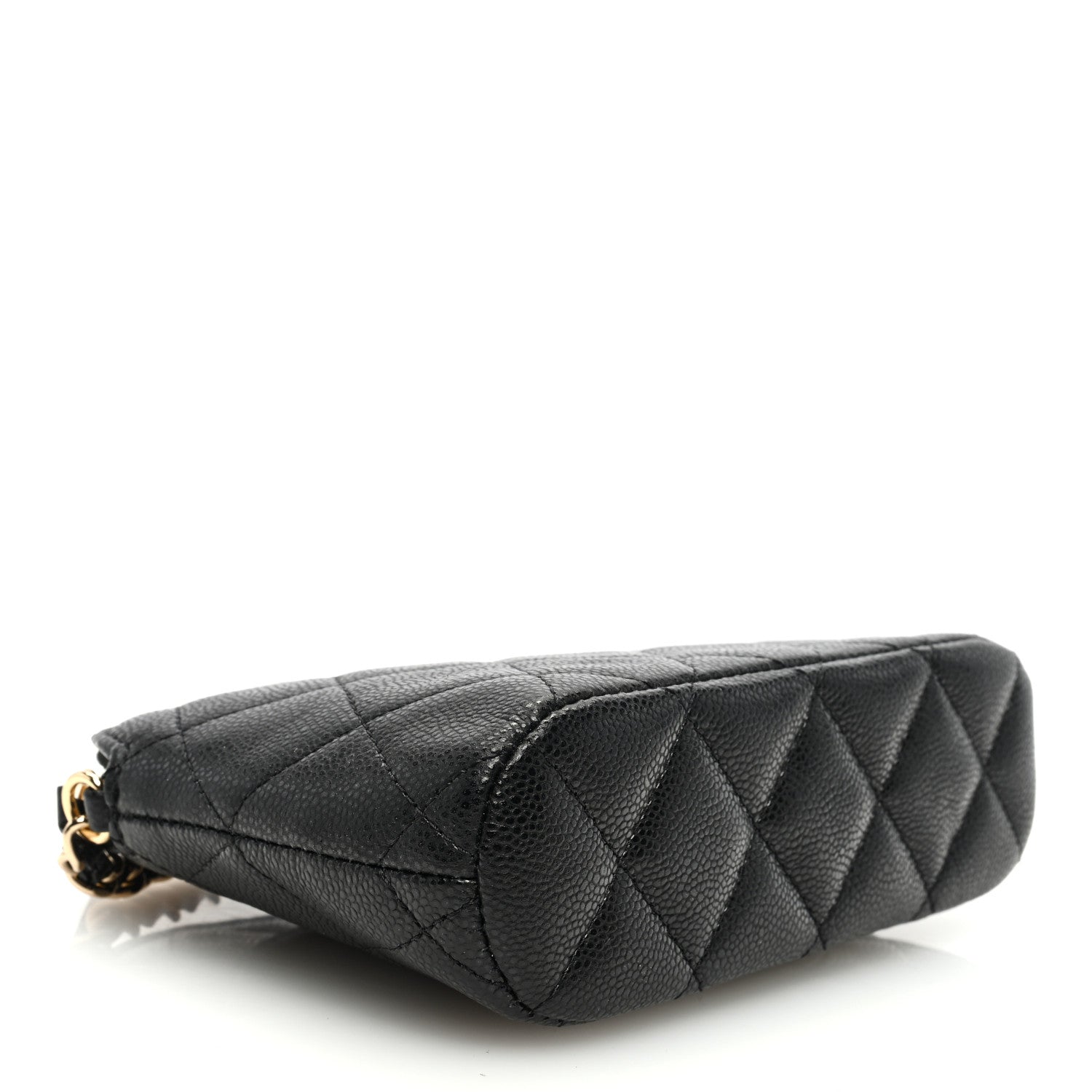 Chanel Caviar Quilted Classic Clutch With Chain Black 4 of 11