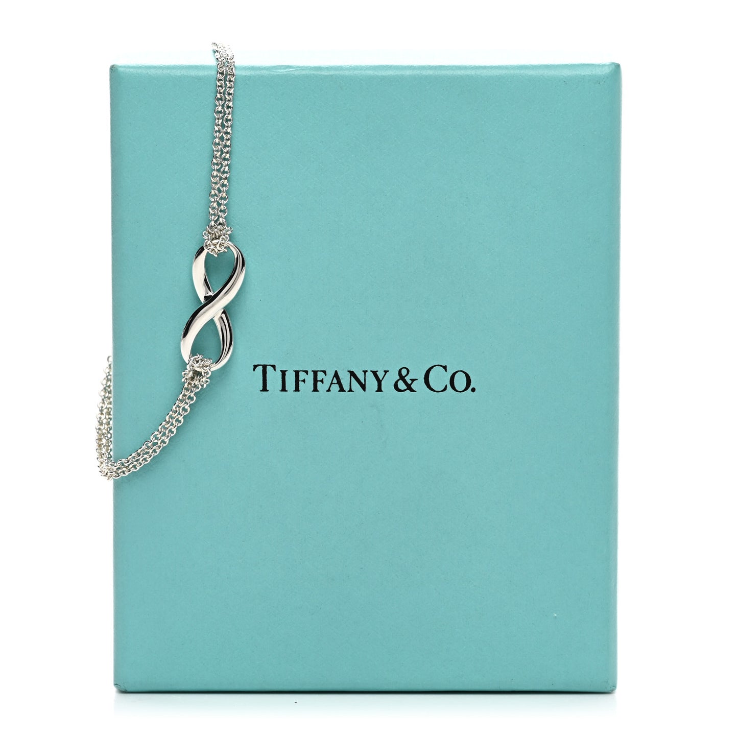 Sterling Silver Infinity Double Chain Bracelet