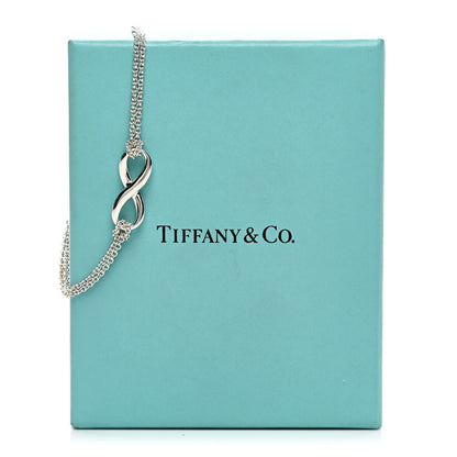 Tiffany Sterling Silver Infinity Double Chain Bracelet 4 of 4