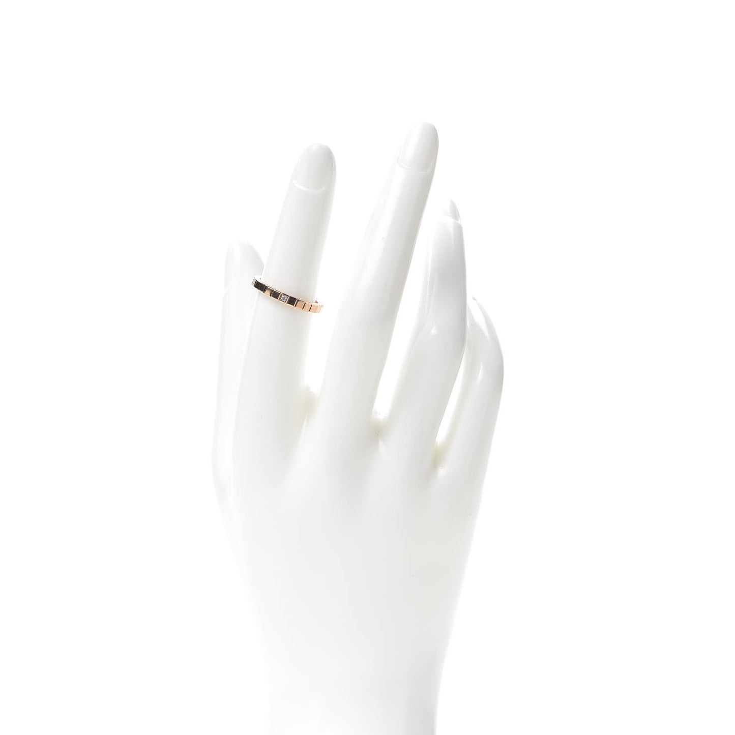 18K Yellow Gold Diamond Ice Cube Band Ring 51 5.75