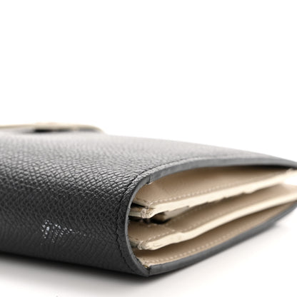 Celine Grained Calfskin Large Multifunction Strap Wallet Black Chalk 10 of 12