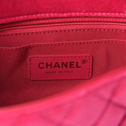 Chanel Velvet Quilted Mini Rectangular Pearl Crush Flap Pink 8 of 11