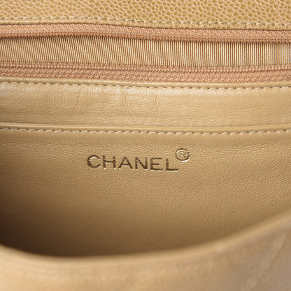 Chanel Caviar Quilted Jumbo Kelly Flap Beige 8 of 10