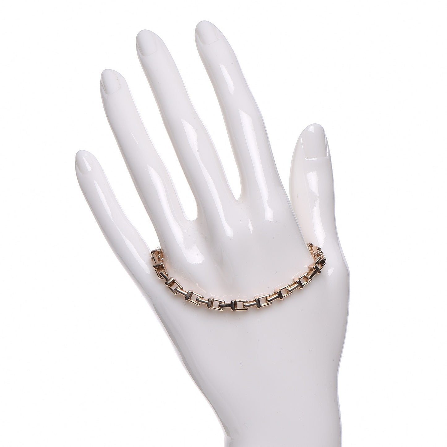 18K Rose Gold Narrow Tiffany T Chain Bracelet