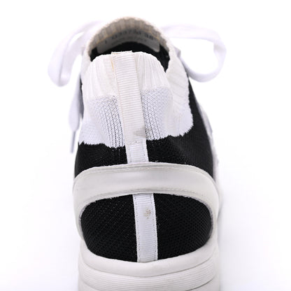 Chanel Fabric Suede Calfskin Stretch CC Sneakers 38 Beige Black 14 of 19