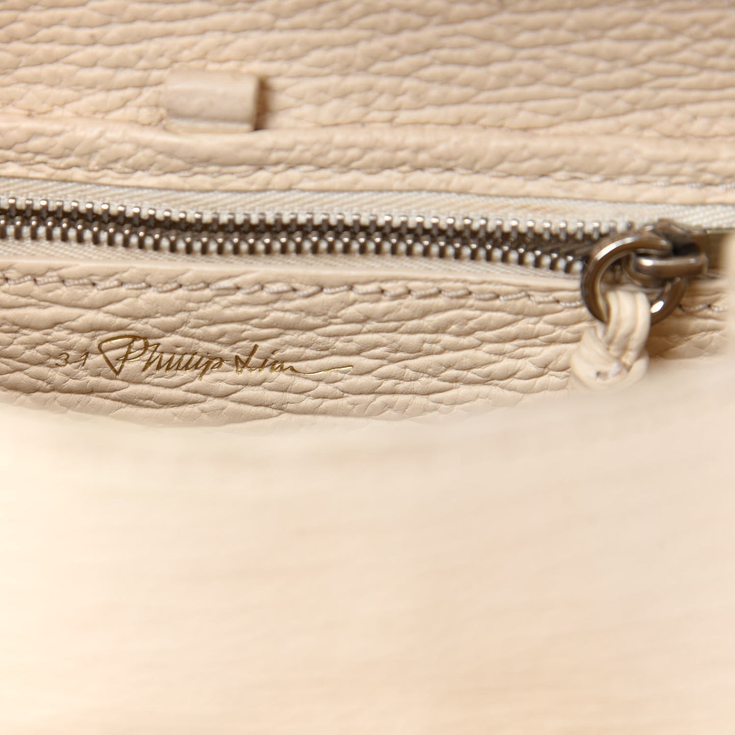 Textured Calfskin Mini Pashli Satchel Milk