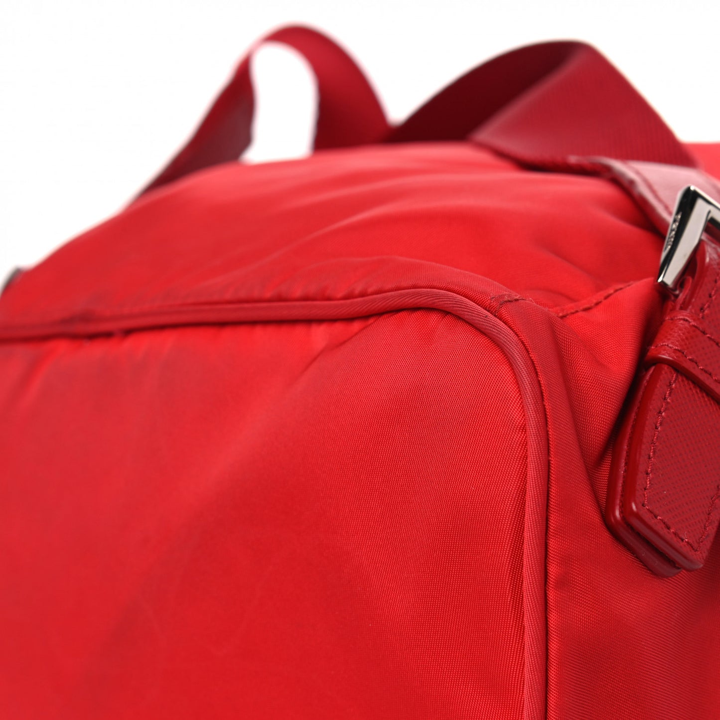 Tessuto Nylon Saffiano Vela Medium Backpack Rosso