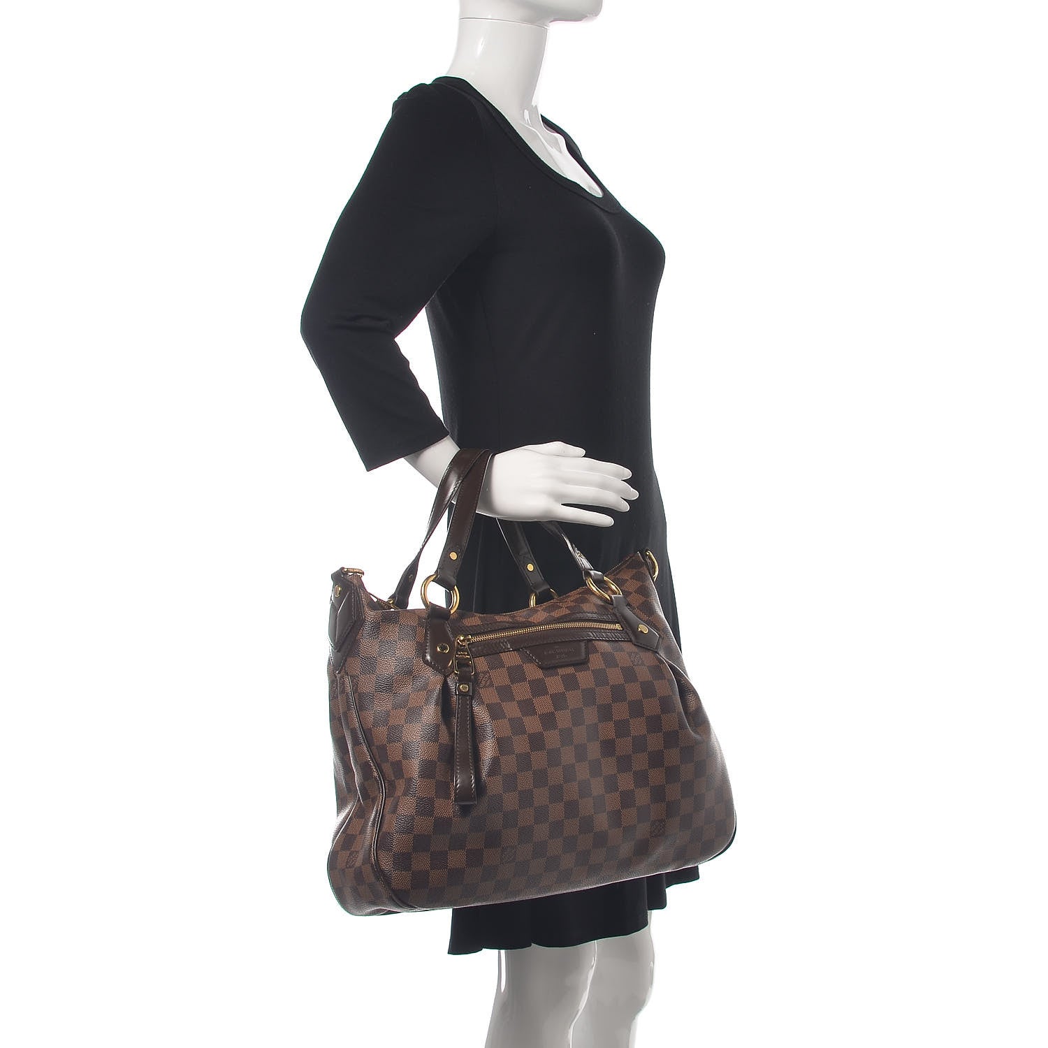 Louis Vuitton Damier Ebene Evora MM 2 of 14