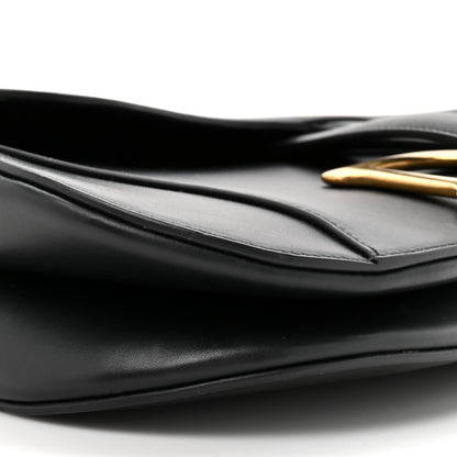 Christian Dior Calfskin Saddle Bag Black 10 of 11