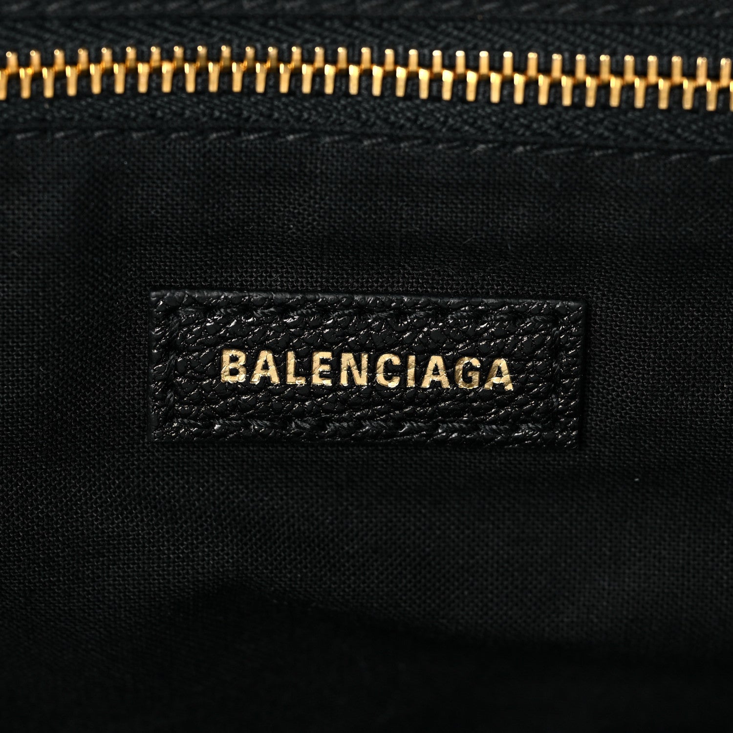 Balenciaga Chevre Gold Metallic Edge Hardware City Black 6 of 7