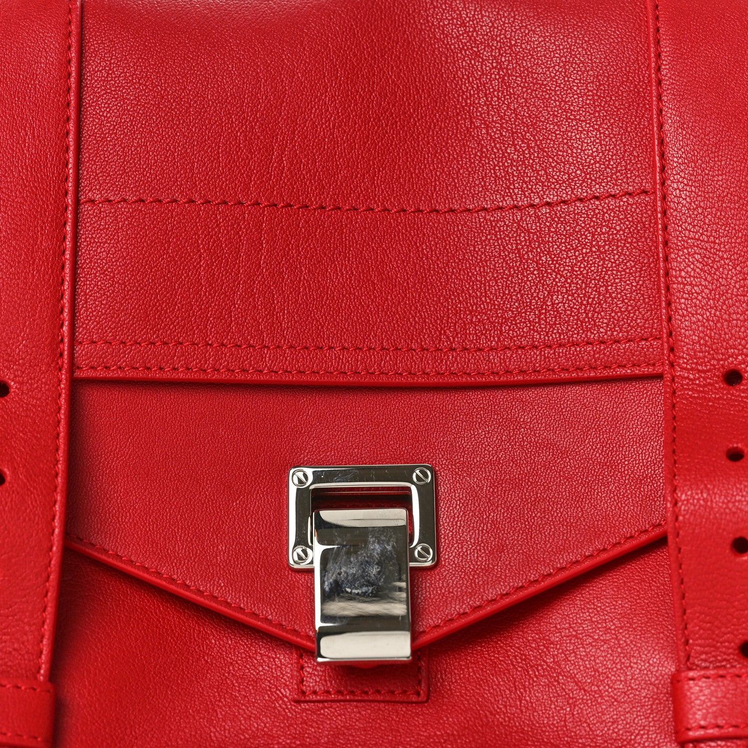 Proenza Schouler Lambskin Medium PS1 Satchel Chianti Dark Red 7 of 9