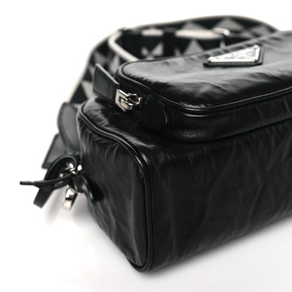 Prada Nappa Antique Multi-Pocket Shoulder Bag Black 8 of 9