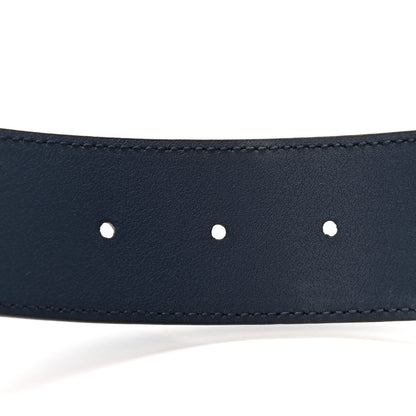 Gucci Calfskin Ceramic Glass Double G 40mm Belt 95 38 Navy Multicolor 4 of 5