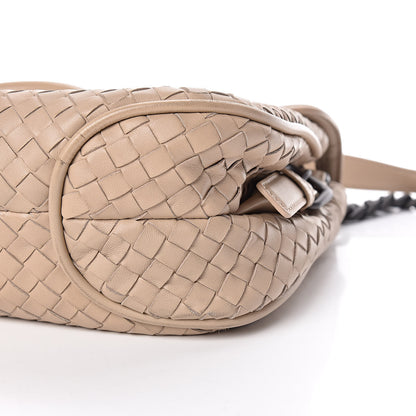 Bottega Veneta Nappa Intrecciato Rialto Shoulder Bag Mink 10 of 13