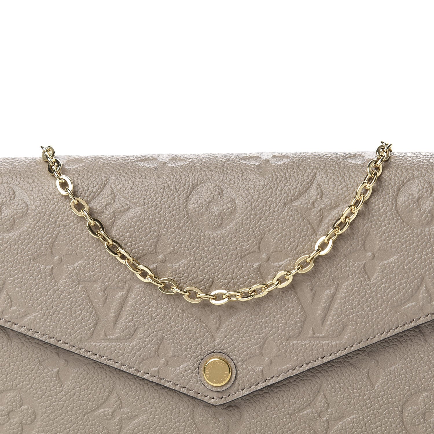 Louis Vuitton Empreinte Pochette Felicie Chain Wallet Tourterelle 10 of 10