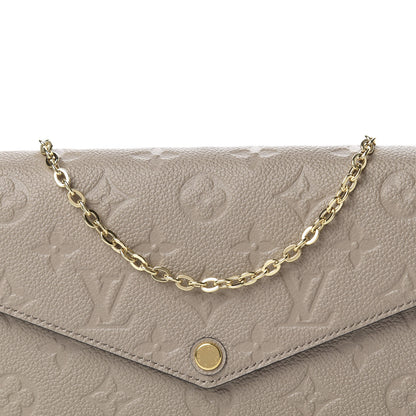 Louis Vuitton Empreinte Pochette Felicie Chain Wallet Tourterelle 10 of 10
