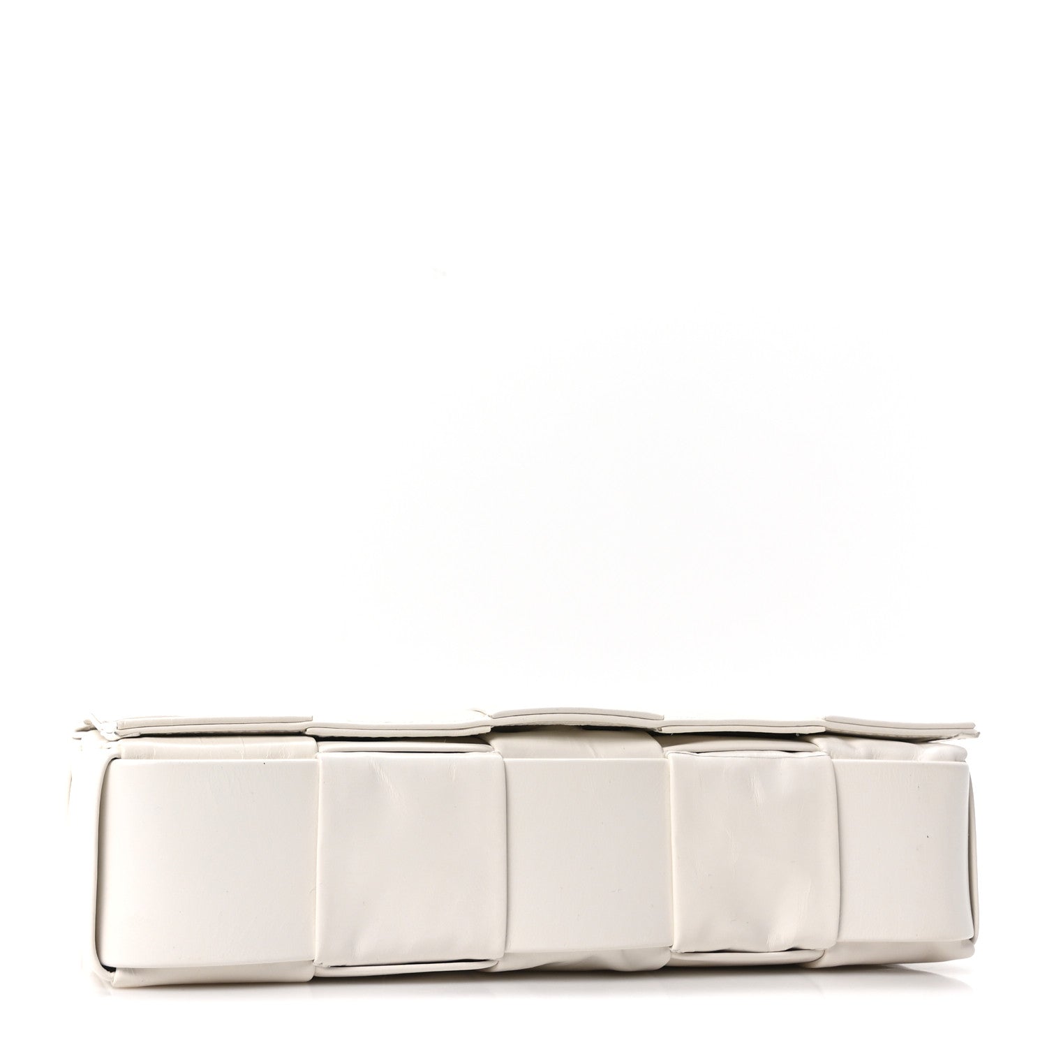 Bottega Veneta Patent Maxi Intrecciato Cassette Crossbody Bag White 4 of 10