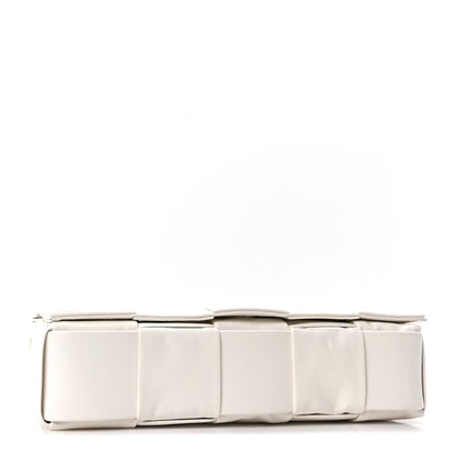 Bottega Veneta Patent Maxi Intrecciato Cassette Crossbody Bag White 4 of 10