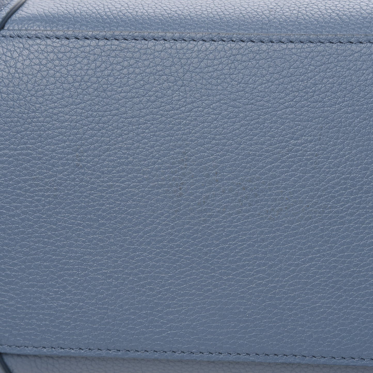 Drummed Calfskin Micro Luggage Slate
