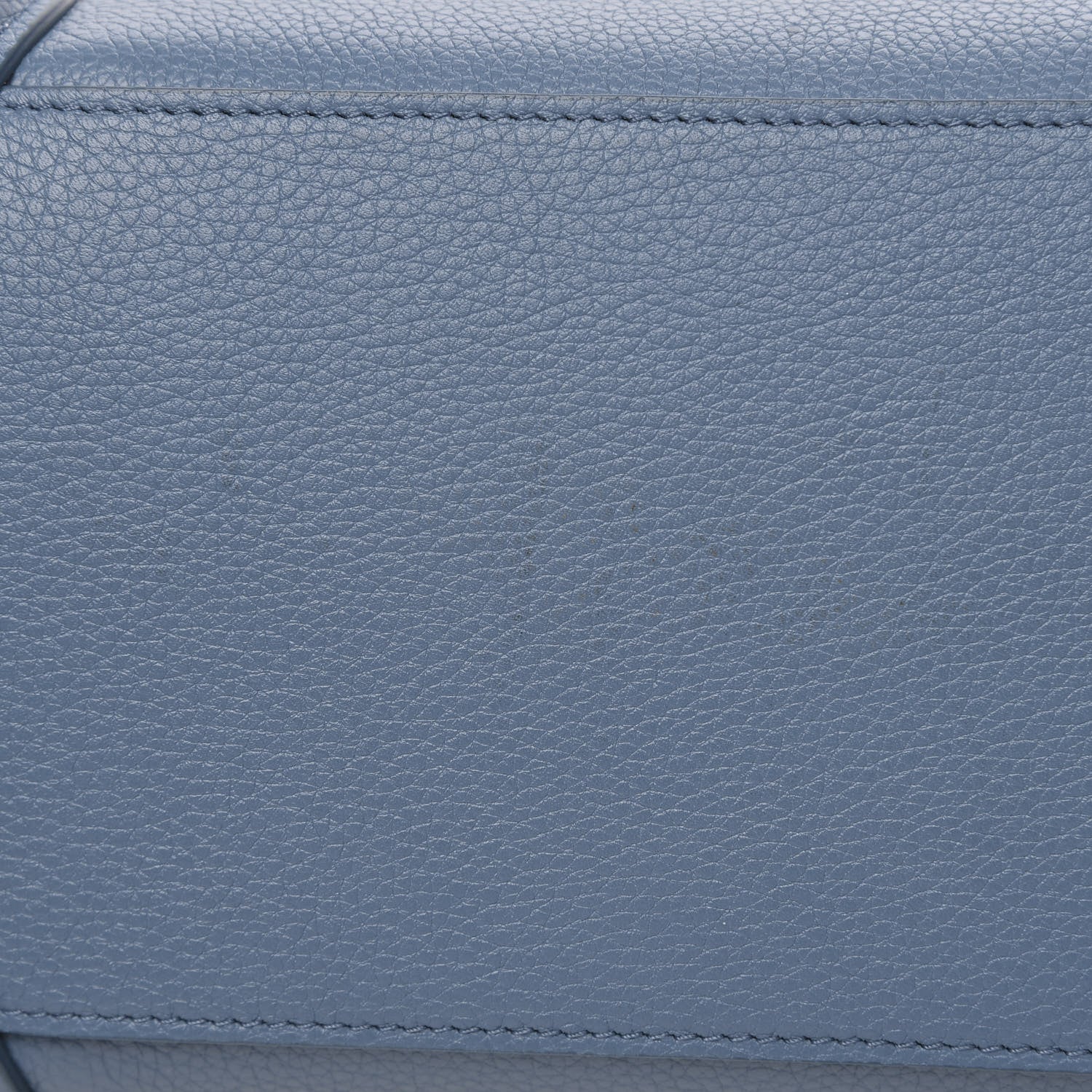Celine Drummed Calfskin Micro Luggage Slate 10 of 10