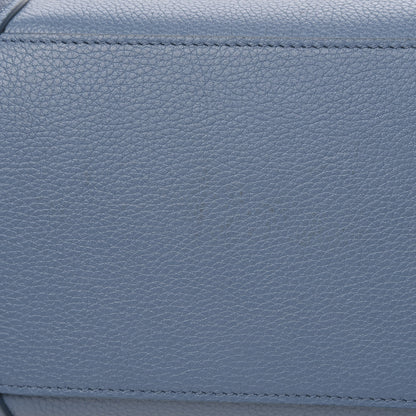 Celine Drummed Calfskin Micro Luggage Slate 10 of 10