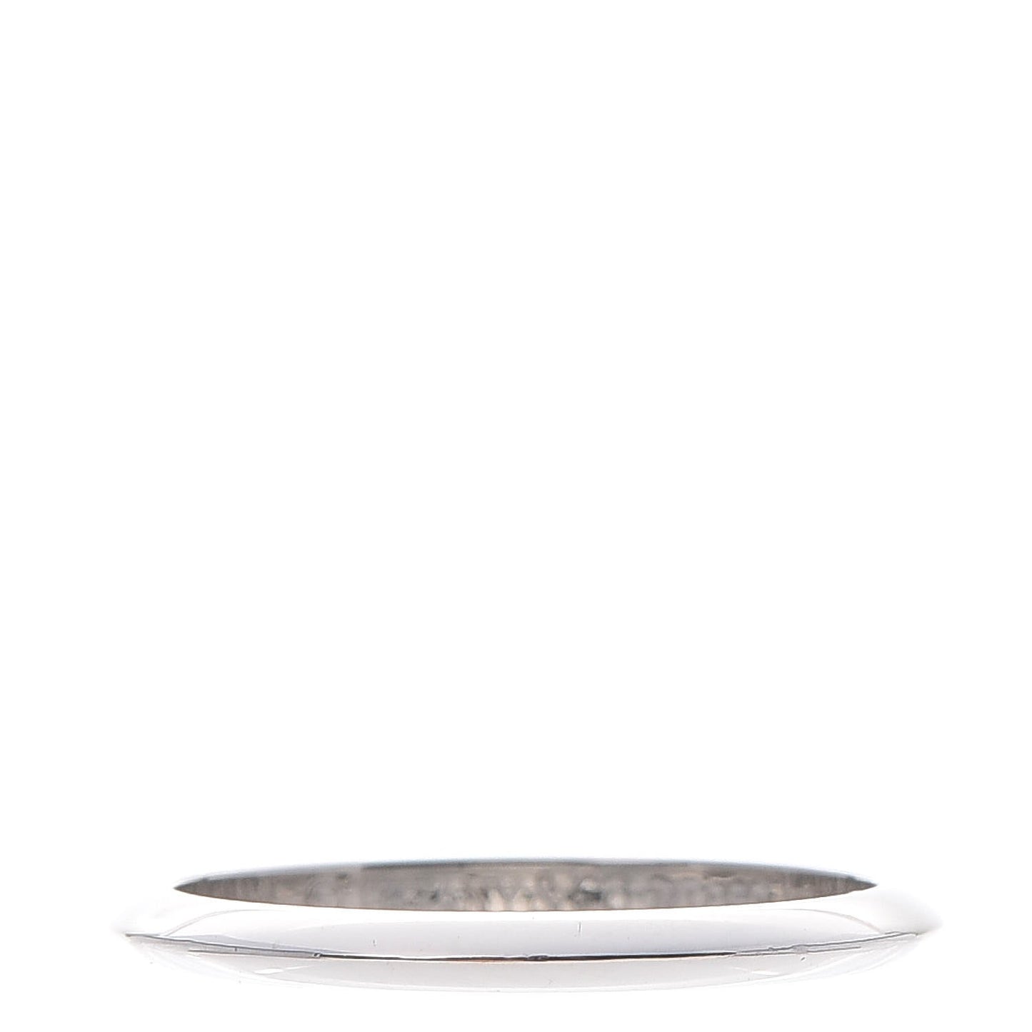 Platinum 2mm Knife Edge Band Ring 4.5