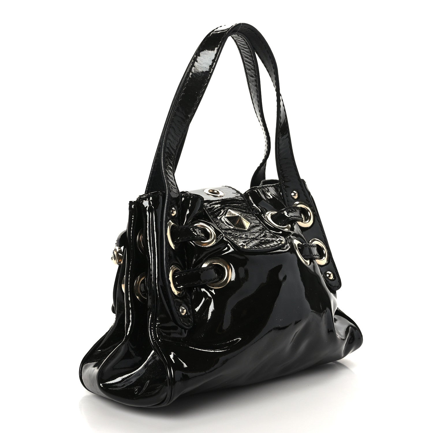 Jimmy Choo Patent Mini Ramona Black 2 of 8