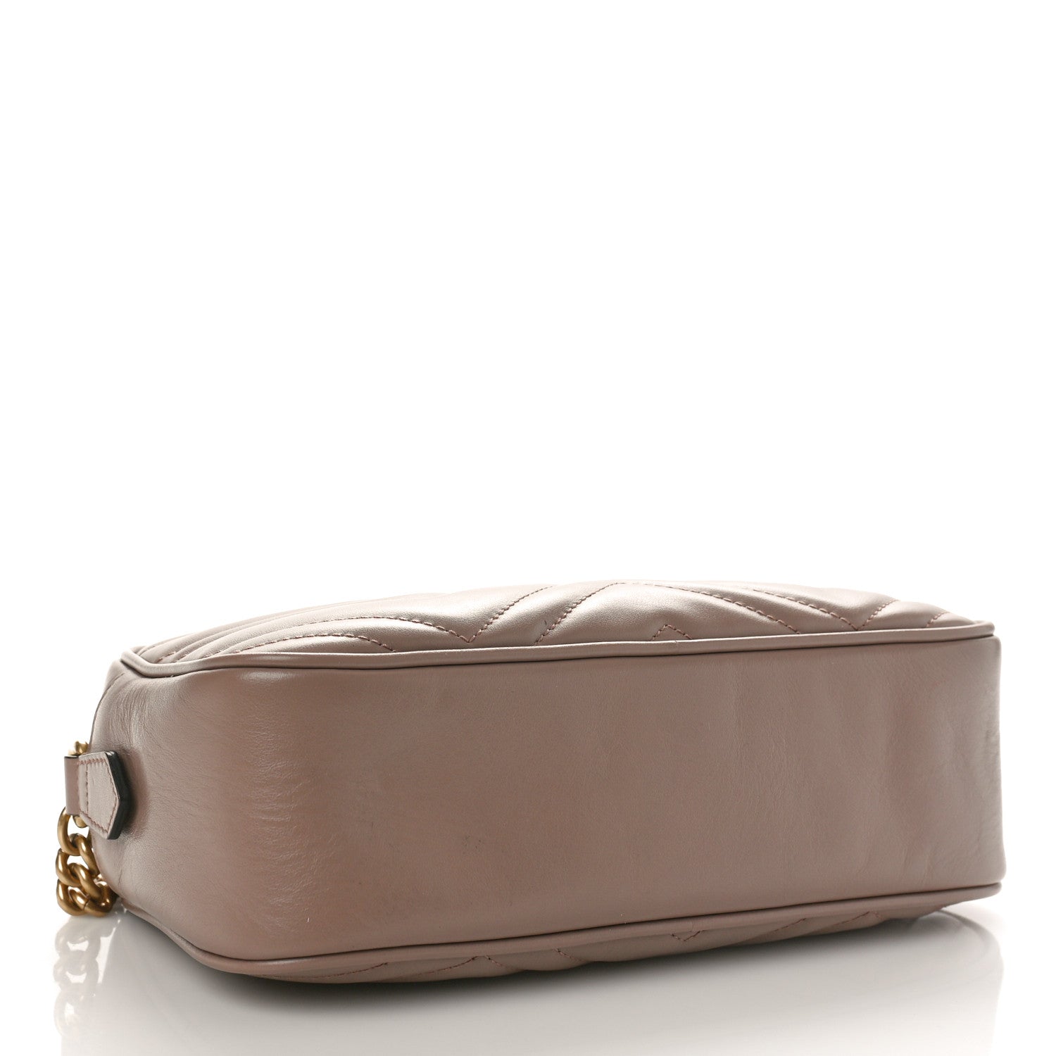 Gucci Calfskin Matelasse Small GG Marmont Chain Shoulder Bag Porcelain Rose 4 of 9