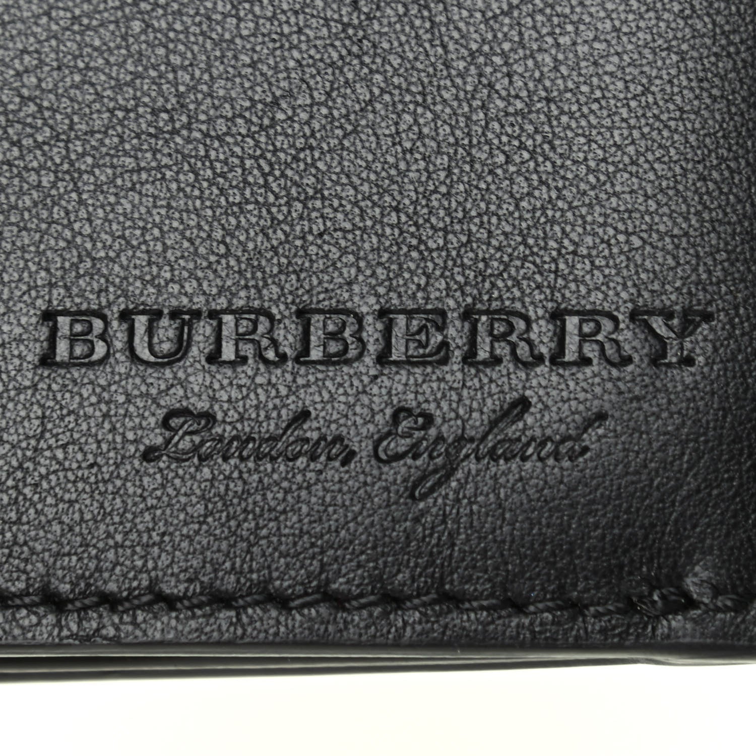 Burberry Calfskin Continental Flap Wallet Black 7 of 8