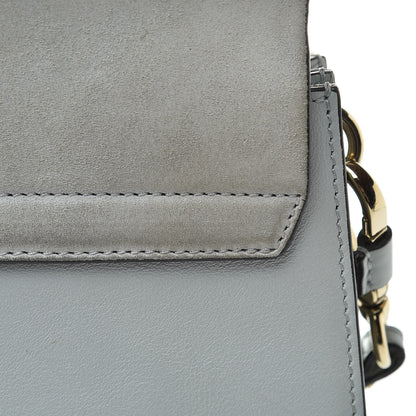 Chloe Calfskin Suede Medium Faye Shoulder Bag Airy Grey 15 of 15