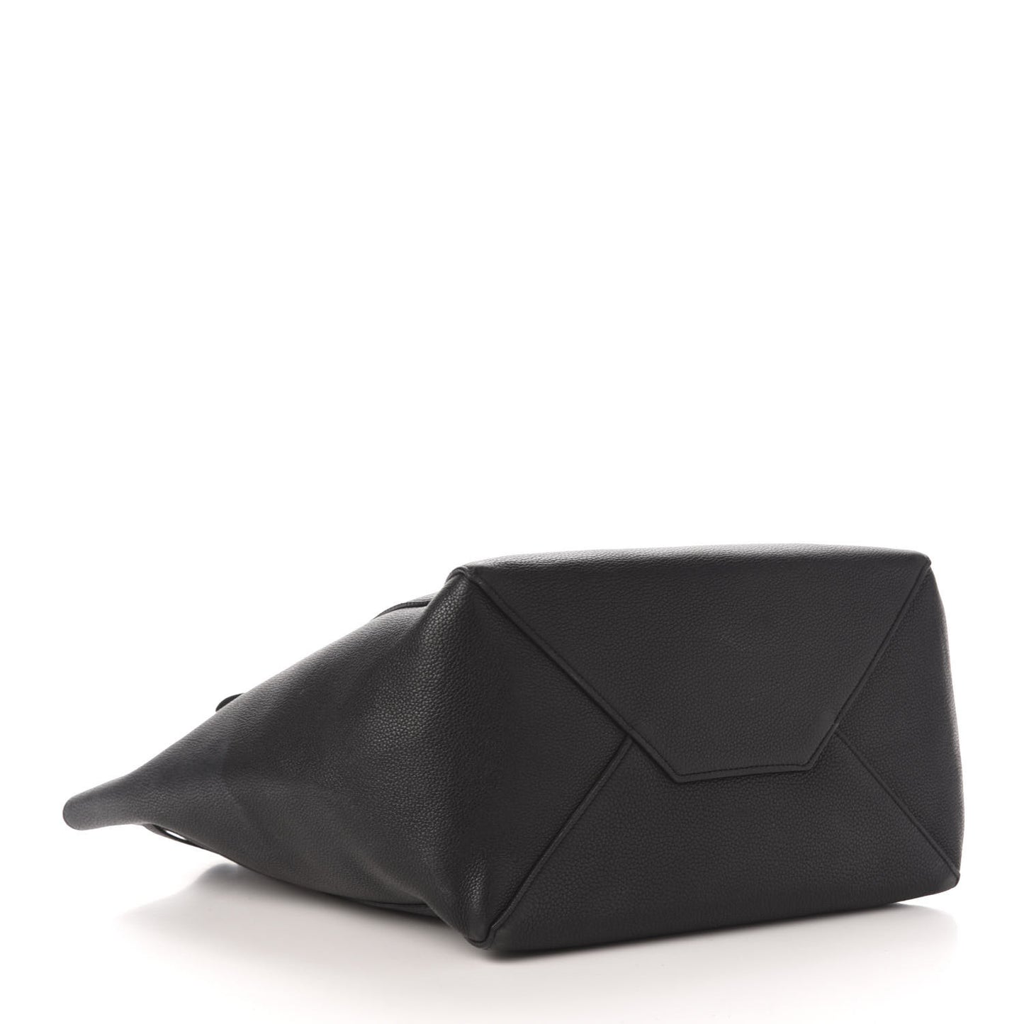 Soft Grained Calfskin Small Belt Cabas Phantom Black