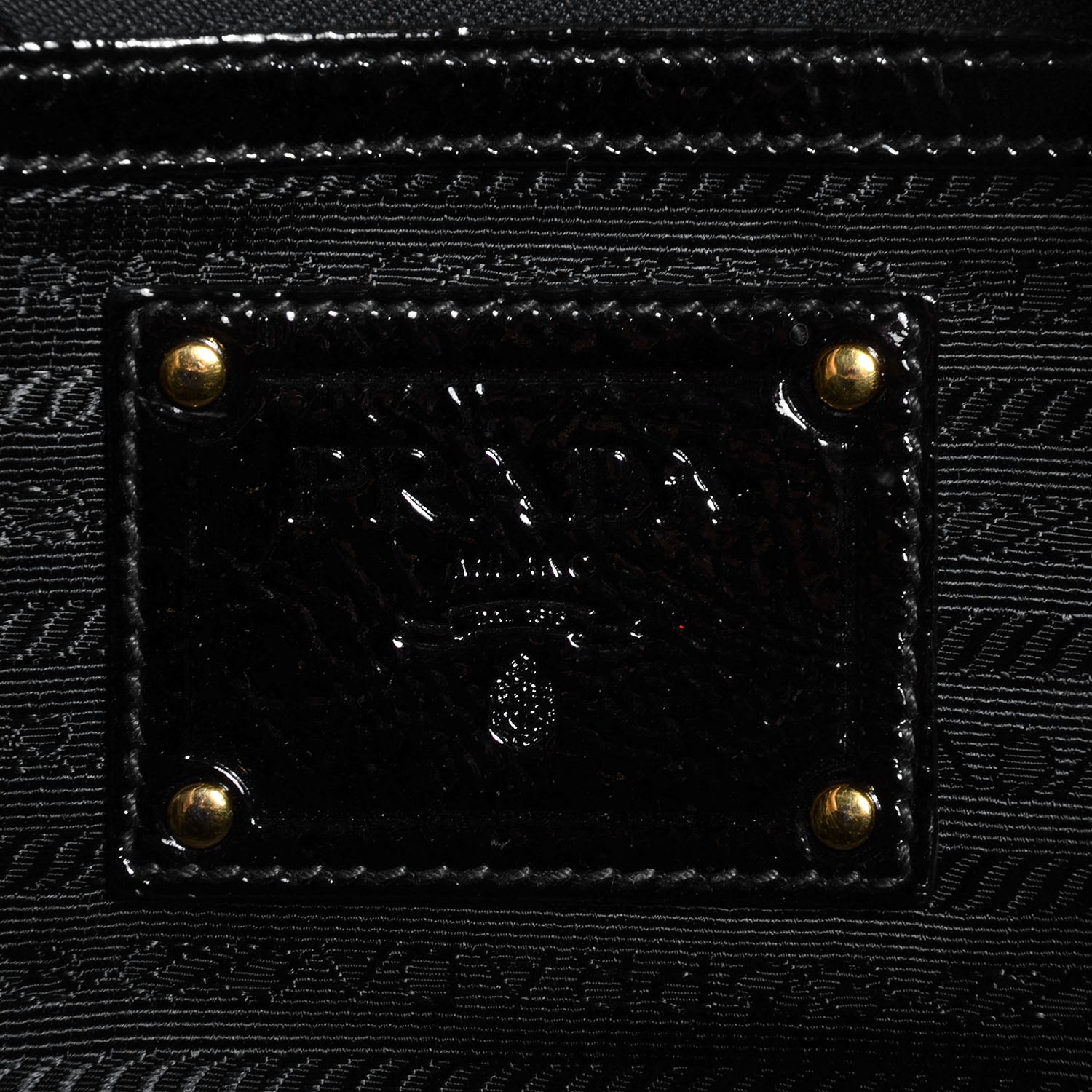 Prada Vernice Naplak Zipper Bowler Tote Black 6 of 11