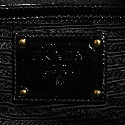 Prada Vernice Naplak Zipper Bowler Tote Black 6 of 11