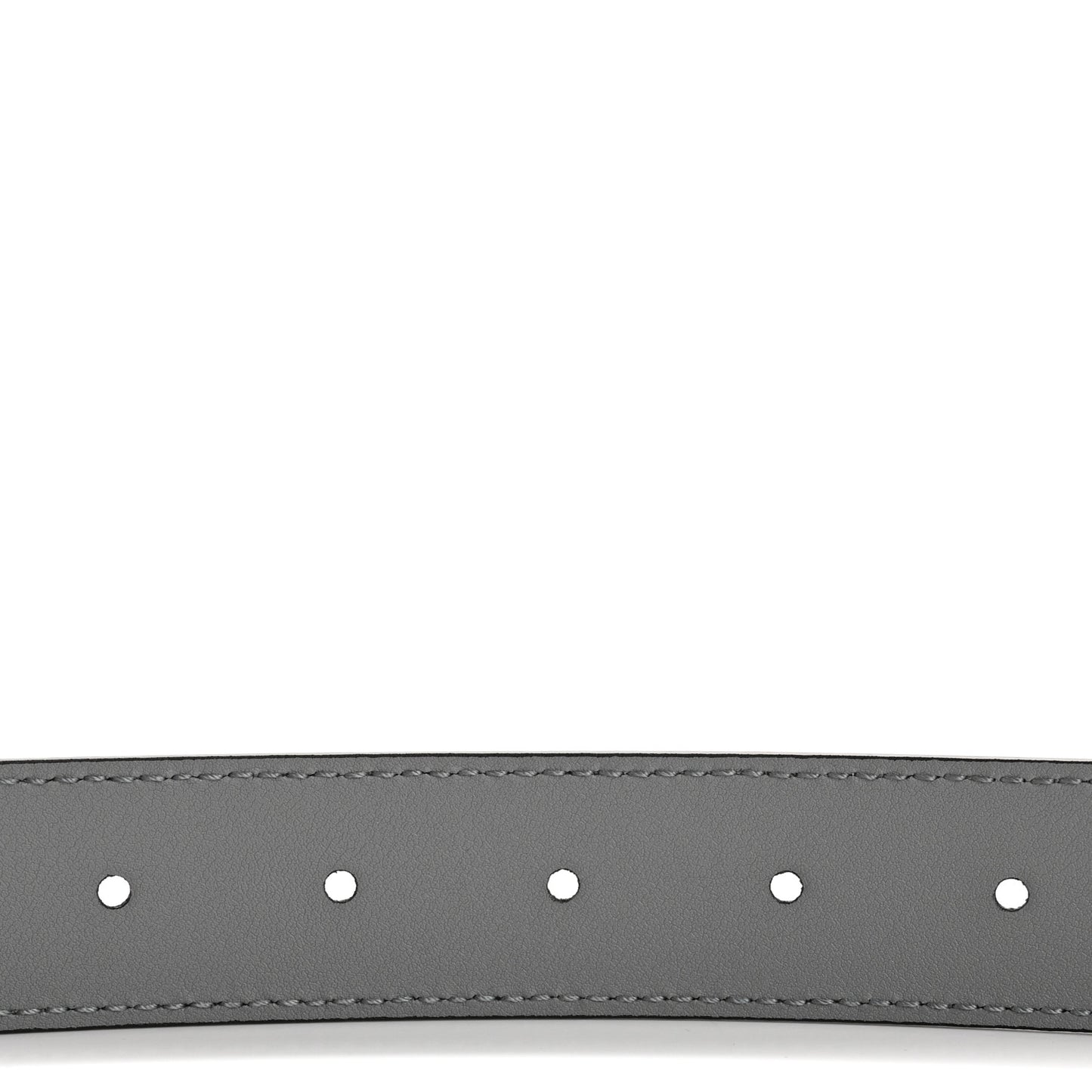 Azalea Calfskin Enamel Monochrome Double G 30mm Belt 85 34 Deep Grey