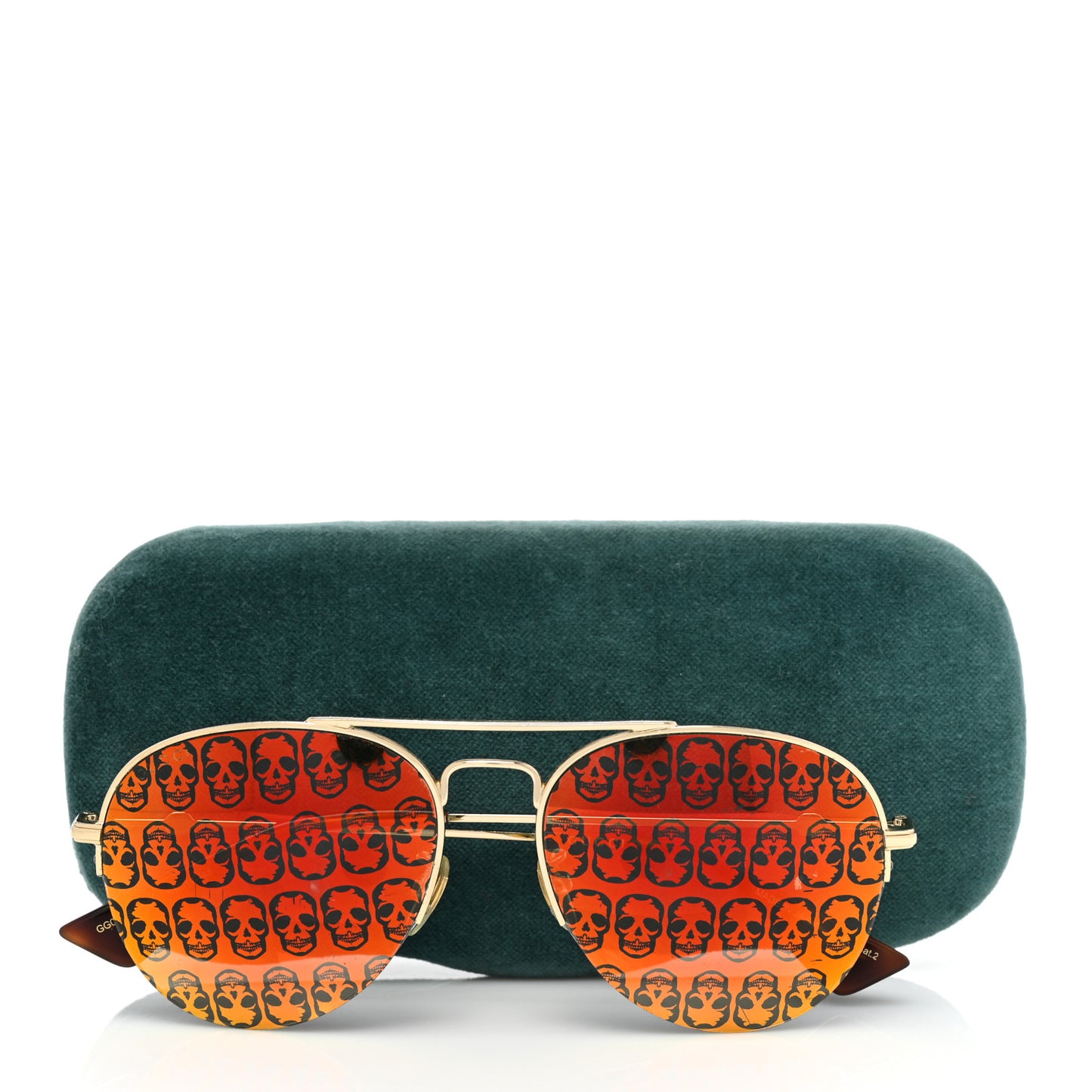 Aviator Sunglasses GG0107/S Gold Orange