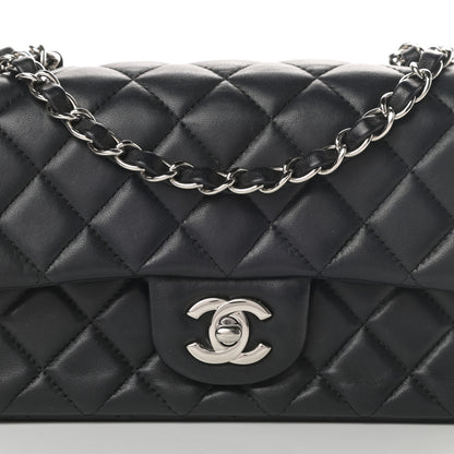 Chanel Lambskin Quilted Mini Rectangular Flap Black 8 of 11