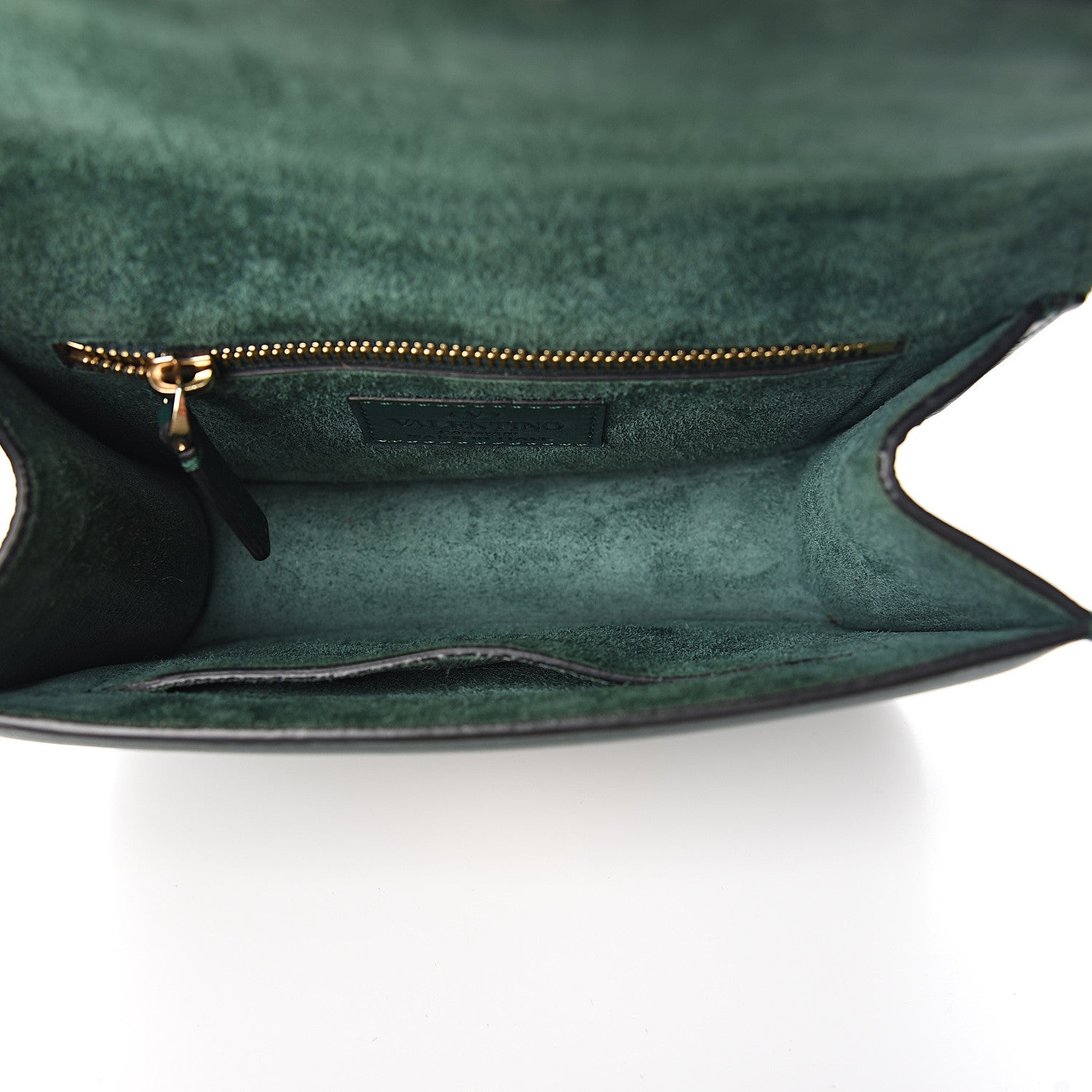 Valentino Garavani Vitello Small Glam Lock Rockstud Flap Light Emerald 4 of 8