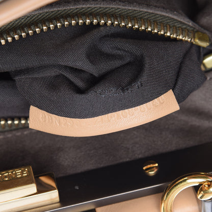 Fendi Vitello Seta Medium Peekaboo Iconic Satchel Cuoio 9 of 9