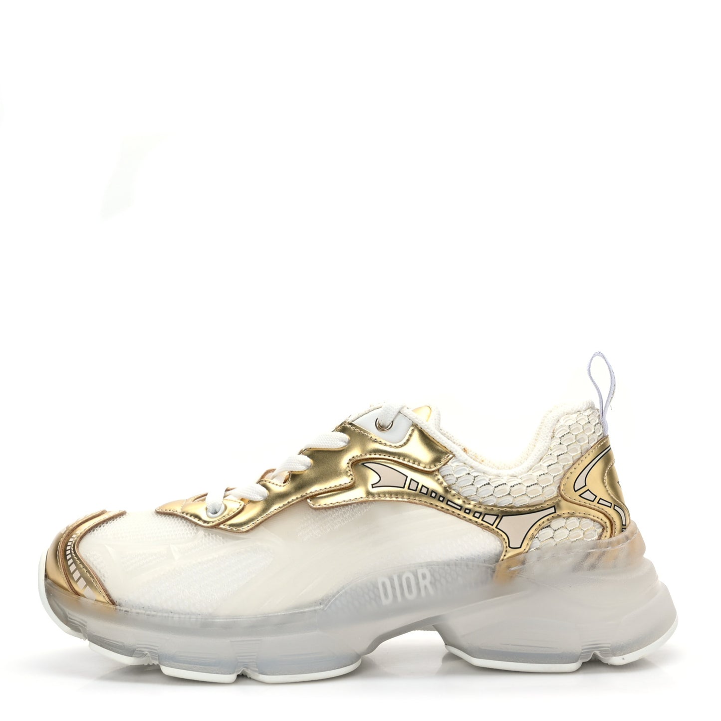 Matte Technical Fabric Mesh Dior Vibe Sneakers 40 White Gold
